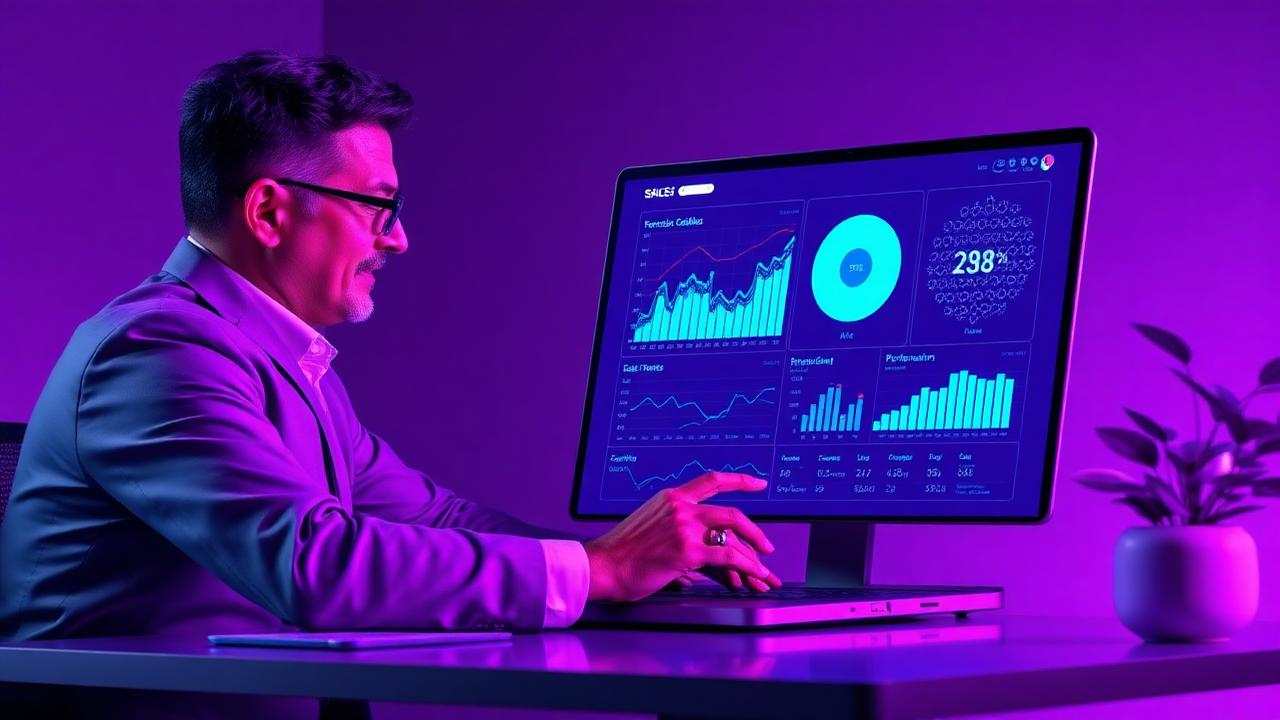 Resultados de capacitação em vendas em dashboard