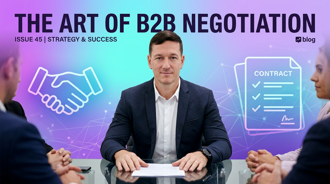 Negociação B2B em 2026: Como Conduzir Reuniões Que Fecham Grandes Contratos